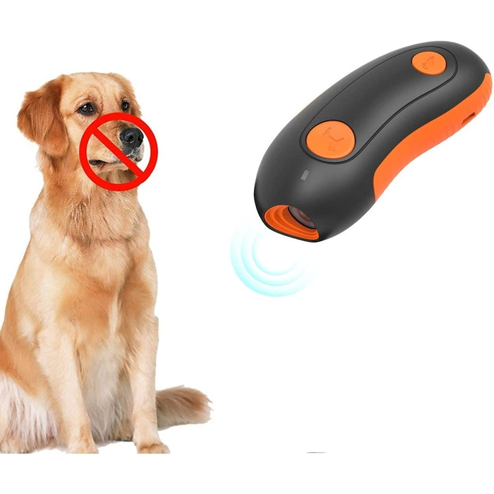 Dog Barking Deterrent Device Portable Rechargeable Ultrasonic Anti Barking Dog Training Tool Laser Toy For Cat and Dog Image 1