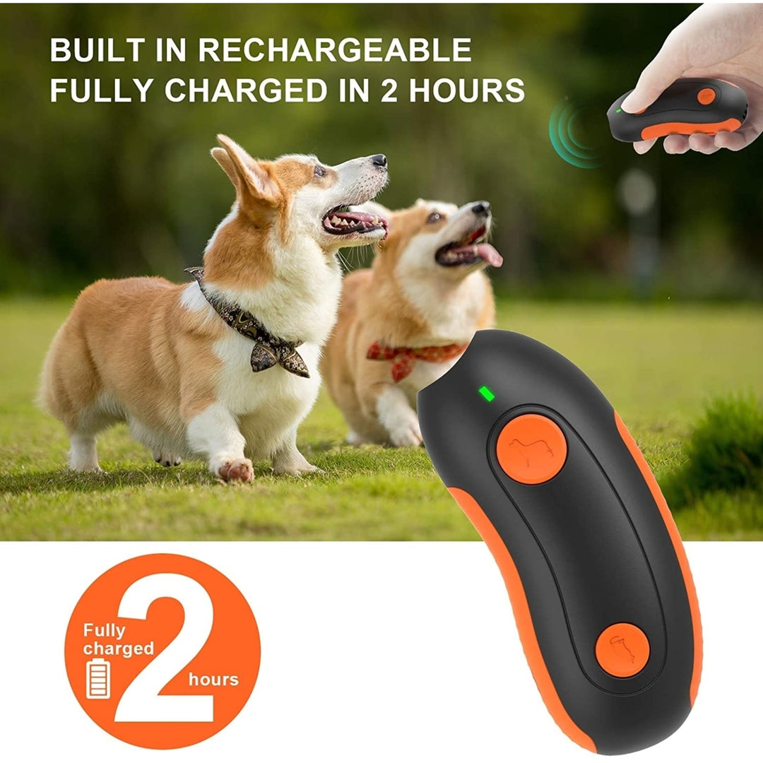 Dog Barking Deterrent Device Portable Rechargeable Ultrasonic Anti Barking Dog Training Tool Laser Toy For Cat and Dog Image 9