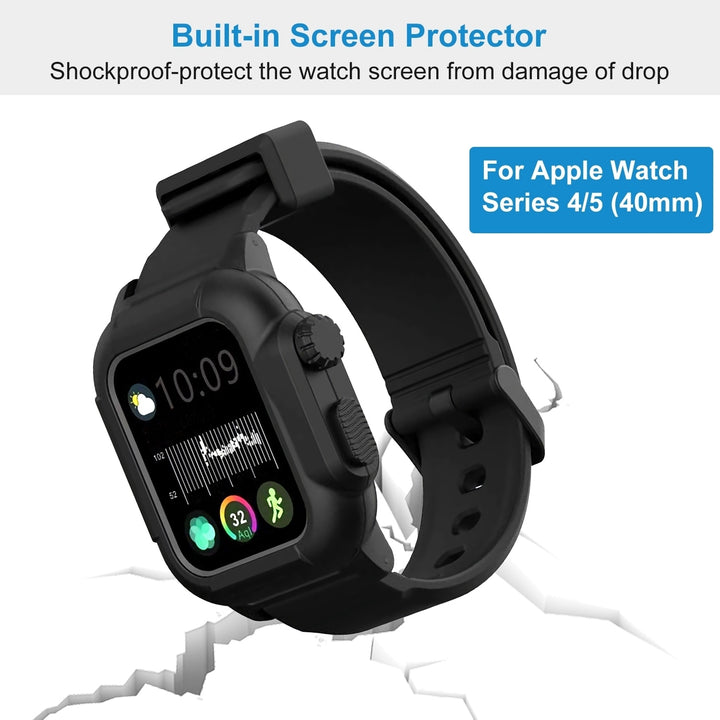 Compatible Case for Apple Watch Series 40mm IP68 Waterproof Shockproof Image 3