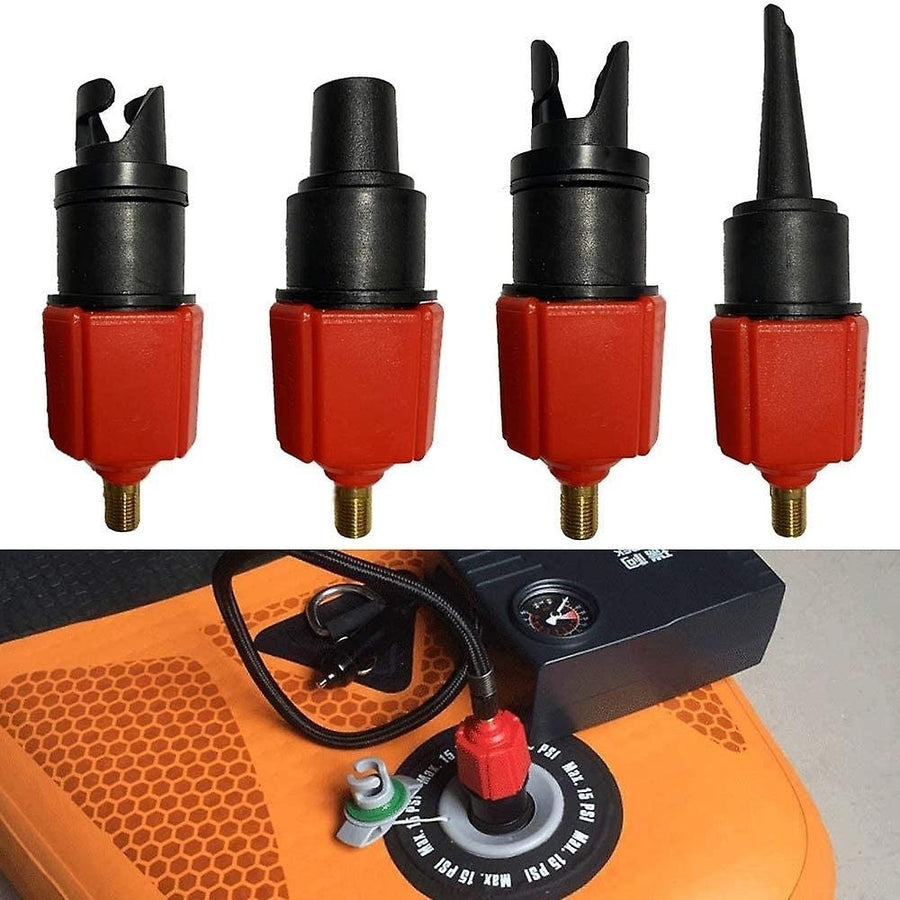 Inflatable Sup Pump Adaptor Compressor Air Valve Converter With 4 Air Valve Nozzles Image 1