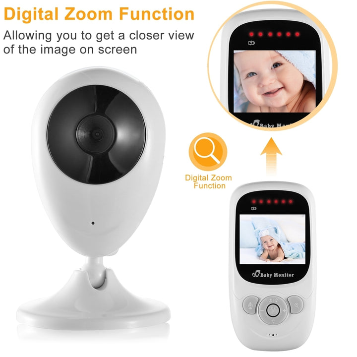 656FT Wireless Video Baby Monitor Infrared Night Vision LCD Display 2.4in Image 2