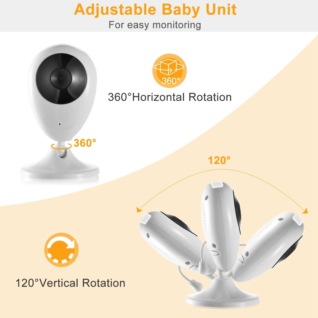 656FT Wireless Video Baby Monitor Infrared Night Vision LCD Display 2.4in Image 3