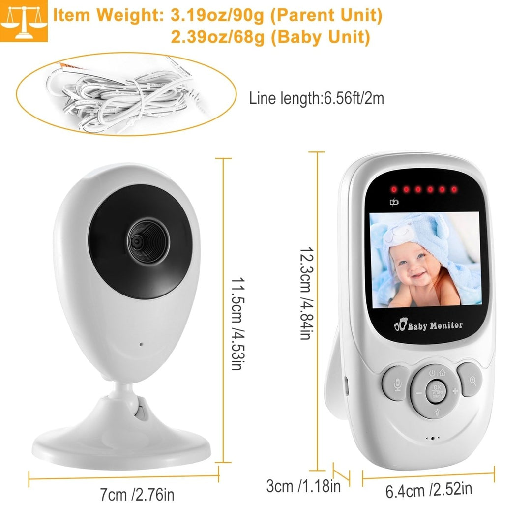 656FT Wireless Video Baby Monitor Infrared Night Vision LCD Display 2.4in Image 4