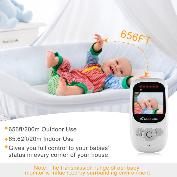 656FT Wireless Video Baby Monitor Infrared Night Vision LCD Display 2.4in Image 6