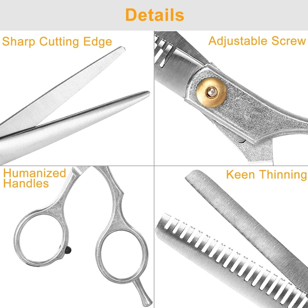 Professional Hair Cutting Scissors Set Hairdressing Salon Barber Shears Scissors Image 2