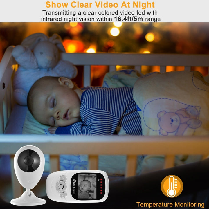 656FT Wireless Video Baby Monitor Infrared Night Vision LCD Display 2.4in Image 9