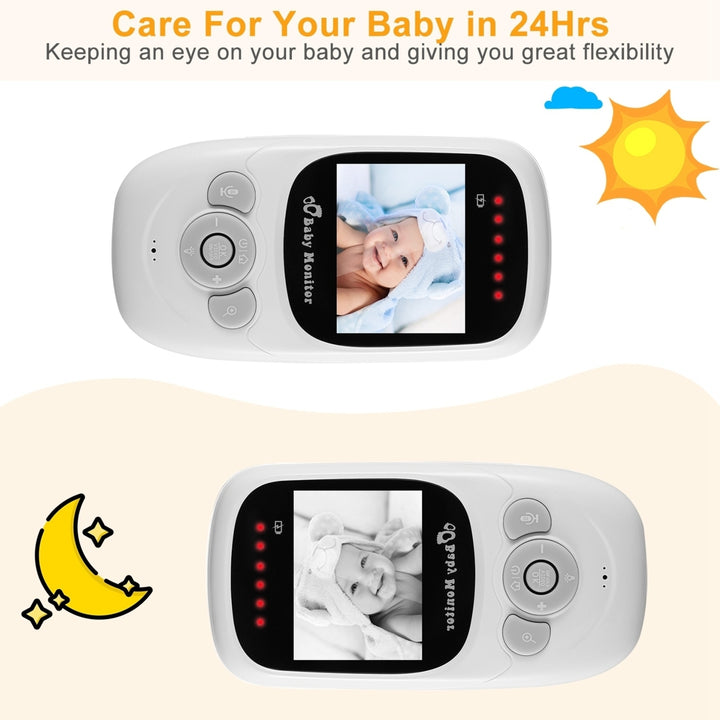 656FT Wireless Video Baby Monitor Infrared Night Vision LCD Display 2.4in Image 10