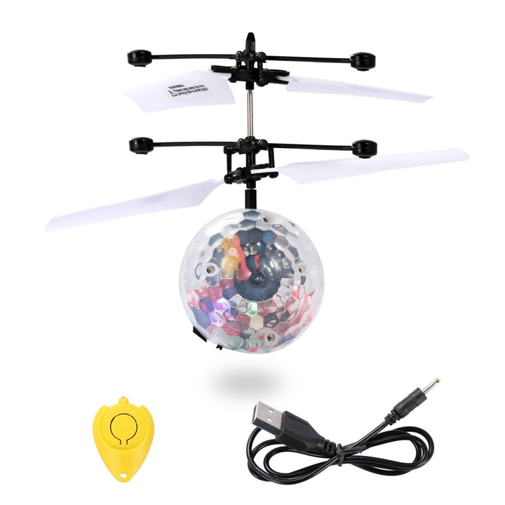 RC Flying Ball Drone Helicopter Infrared Induction LED Kids Toy ABS Material Image 8