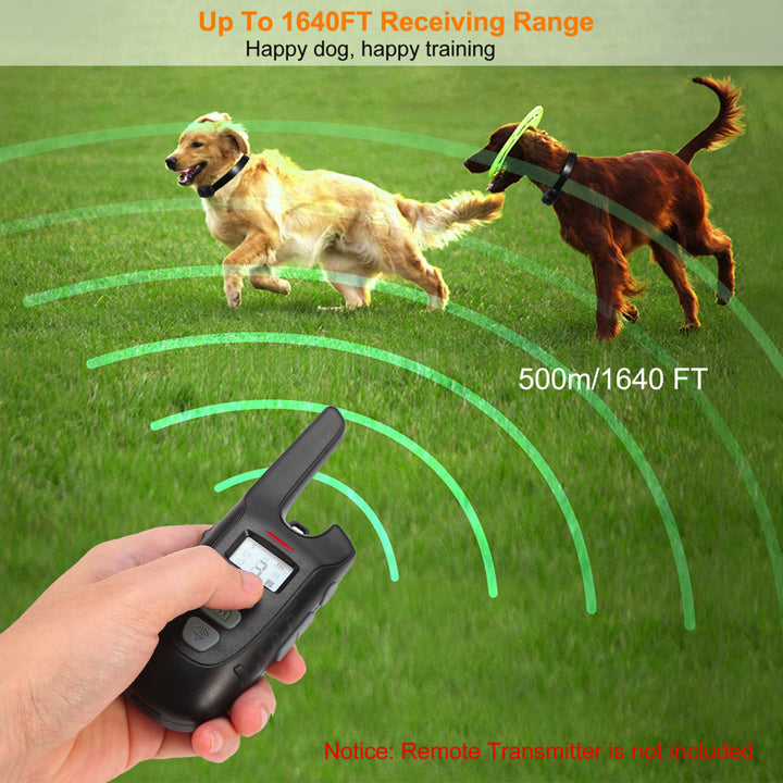 Dog Bark Collar IP67 Waterproof Rechargeable Dog Training Receiver Image 2