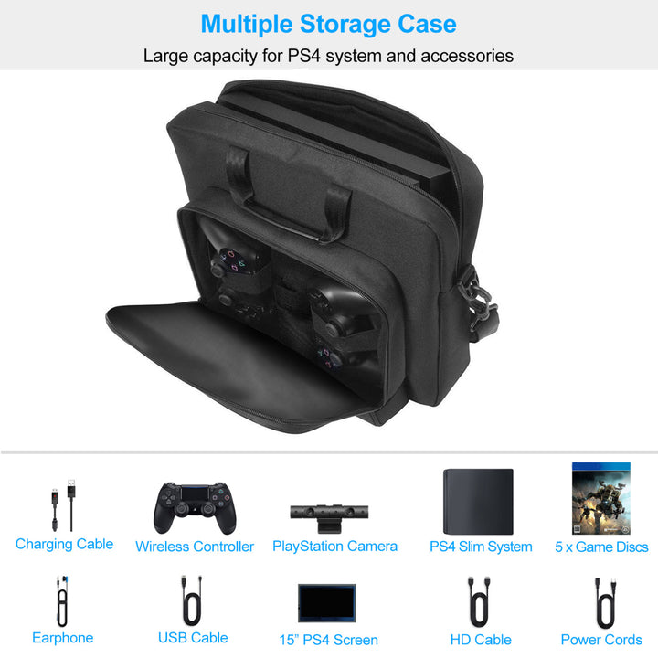 Travel Carry Case For PlayStation4 PS4 Console Accessories Handbag Image 2