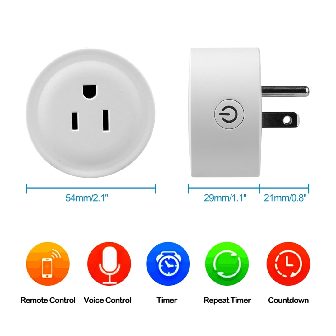 WiFi Smart Plug Outlet Wireless Smart Socket APP Remote Voice Control Timer Image 6