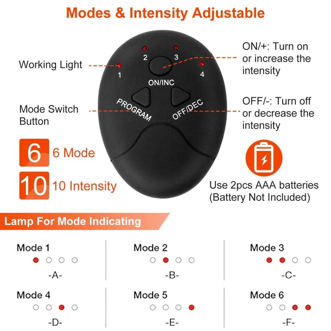 EMS Abdominal Toning Belt Muscle Stimulator Trainer Portable Fitness Device Image 3