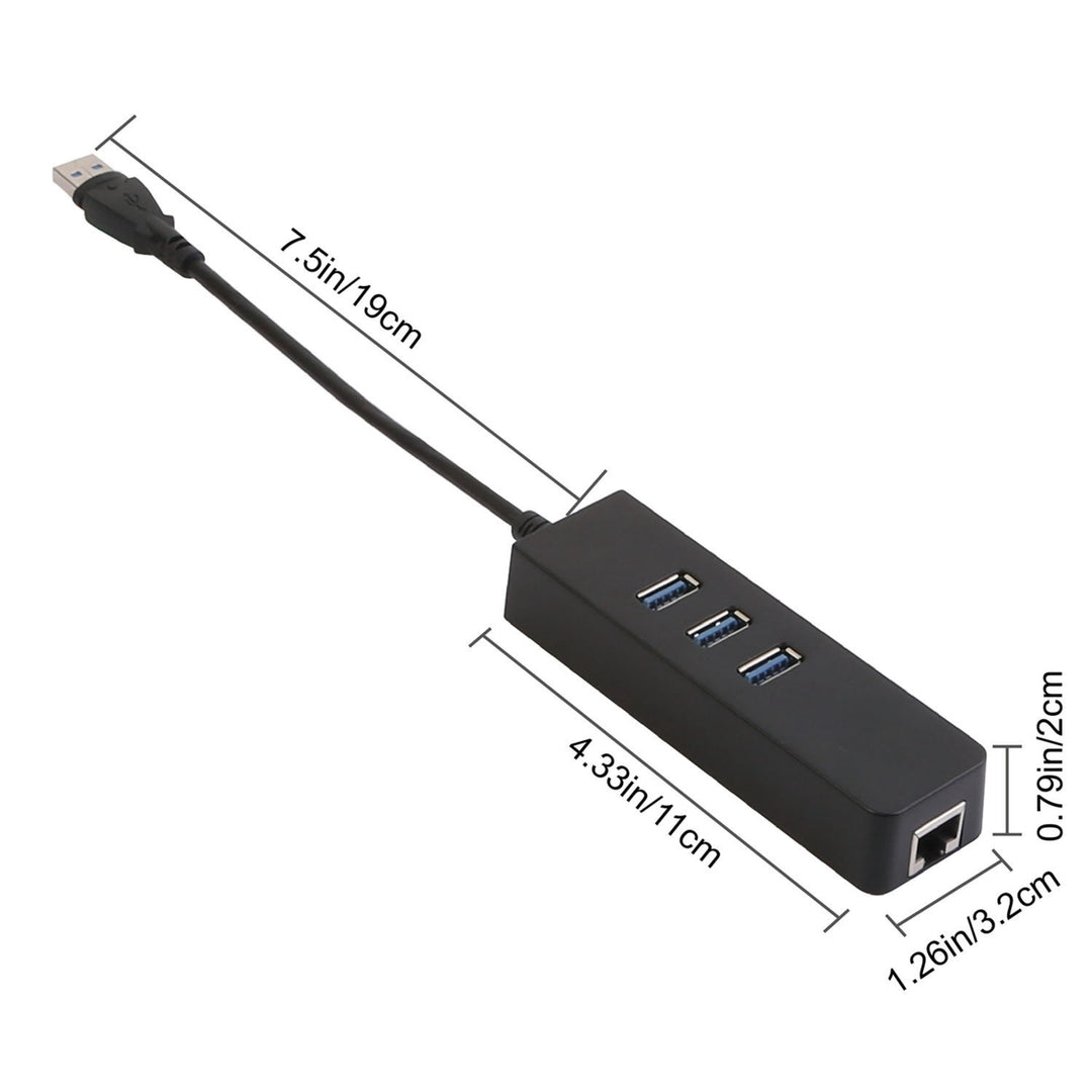 3 Ports USB 3.0 Hub Gigabit Ethernet Adapter Coverter Image 10