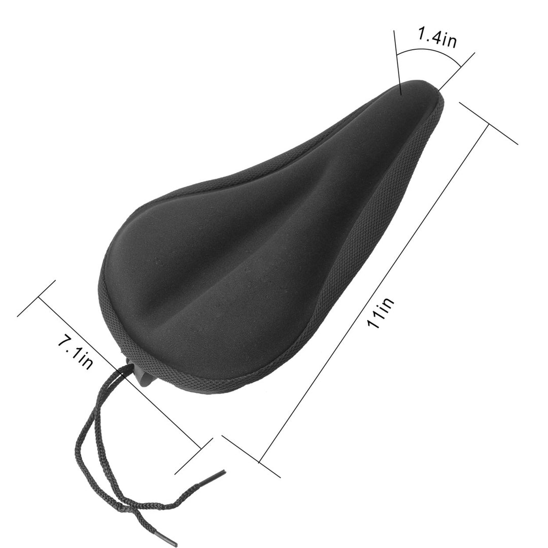 Bike Seat Cover Comfortable Anti-Slip 3D Padded Saddle Gel Cushion 11x7 in Image 11