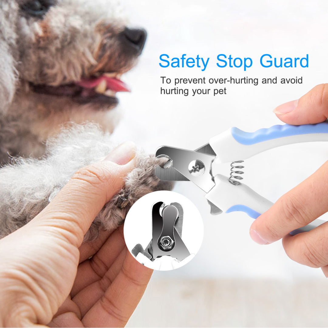 Dog Nail Clippers Pet Cat Nail Toe Trimmer Stainless Steel Grooming Tool Image 2
