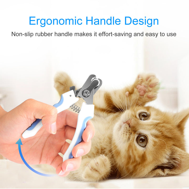 Dog Nail Clippers Pet Cat Nail Toe Trimmer Stainless Steel Grooming Tool Image 8