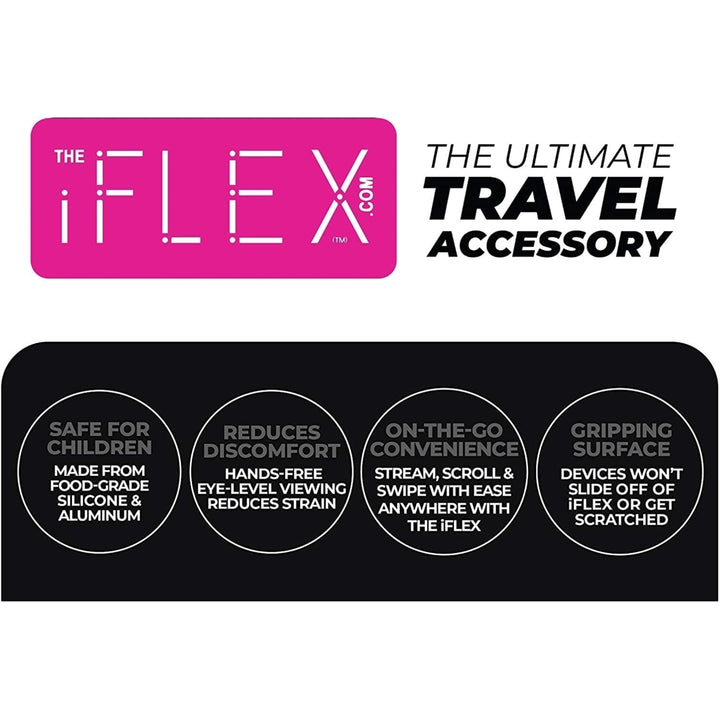 iFLEX Tablet Cell Phone Flexible Stand Neon Pink Universal Mount Hands-Free FLEXPINK1 Image 6