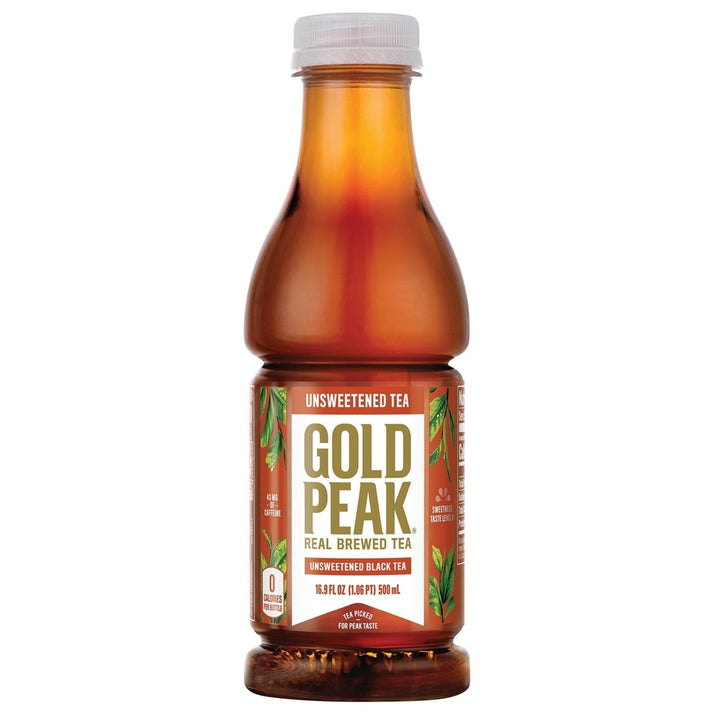 Gold Peak Unsweetened Tea 16.9 Fluid Ounce (Pack of 18) Image 3