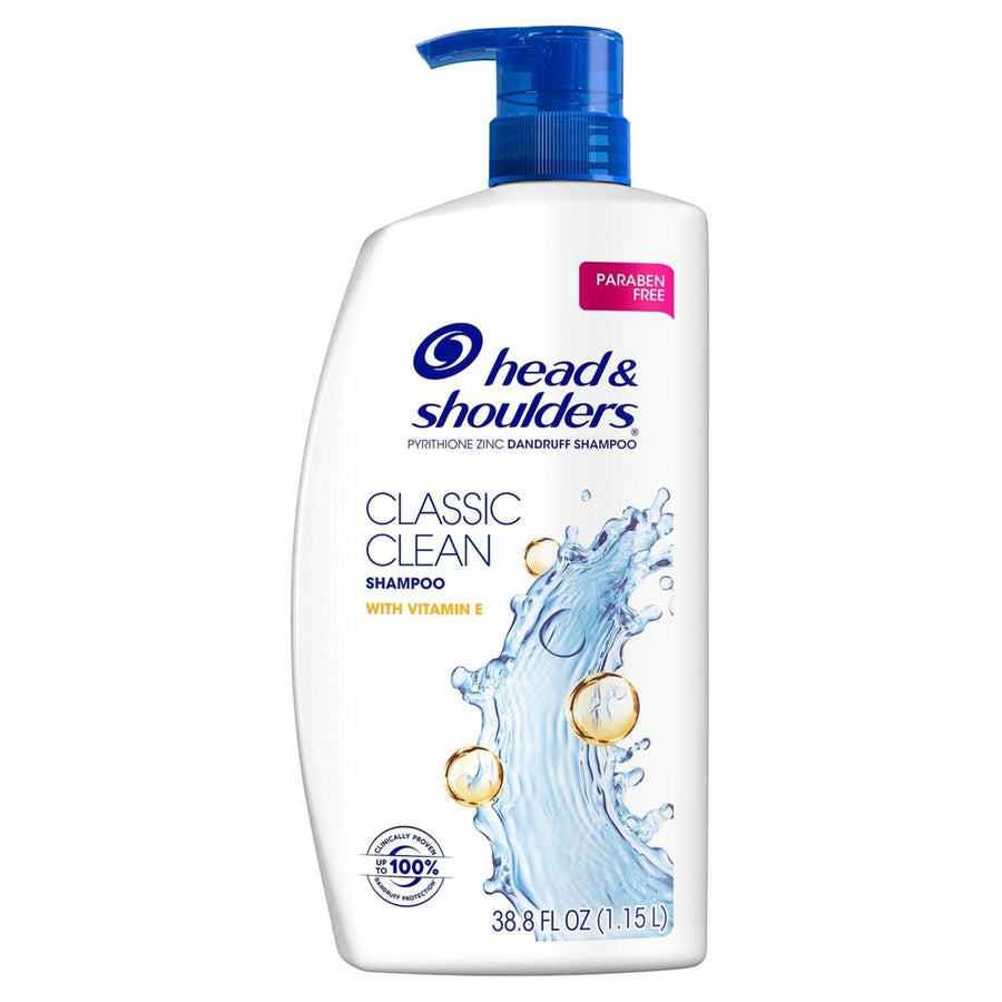 Head and Shoulders Anti-Dandruff Classic Clean with Vitamin E Shampoo 38.8 Ounce Image 1