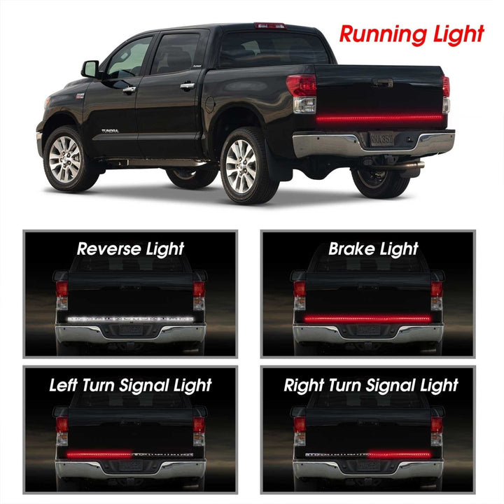 60in Truck Tailgate Brake Reverse Turn Signal LED Light Strip Image 6