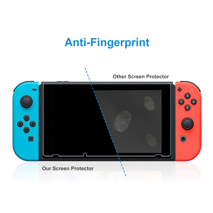 Nintendo Switch Tempered Glass Screen Protector 2 Pack Ultra Slim HD 9H Image 4