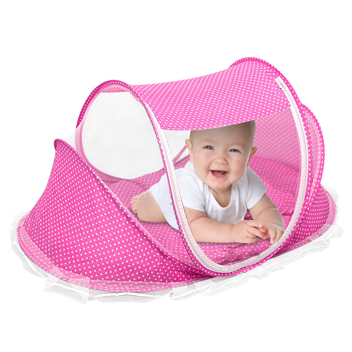 Foldable Baby Travel Bed Portable Infant Mosquito Net Tent Image 1