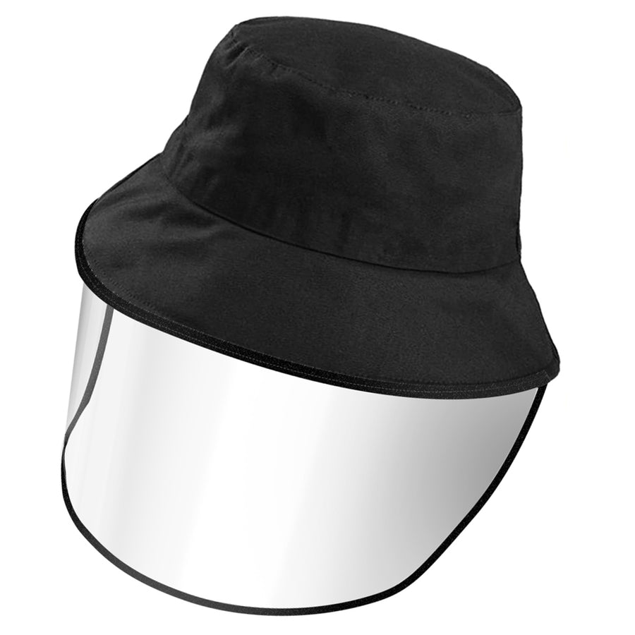 Fishman Hat Protective Face Shield Removable Sun Bucket Cap Face Cover Black Image 1