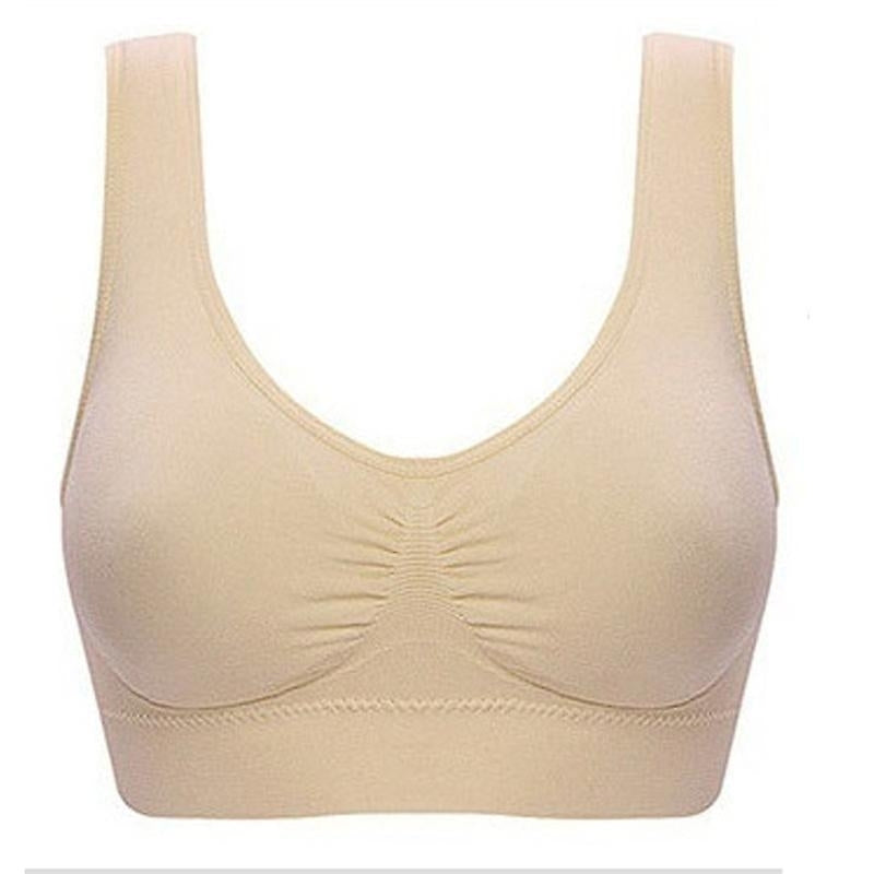 6 Pack Genie Bra Seamless Sports Underwear Breathable Sexy Invisible Vest For Yoga Running Image 4