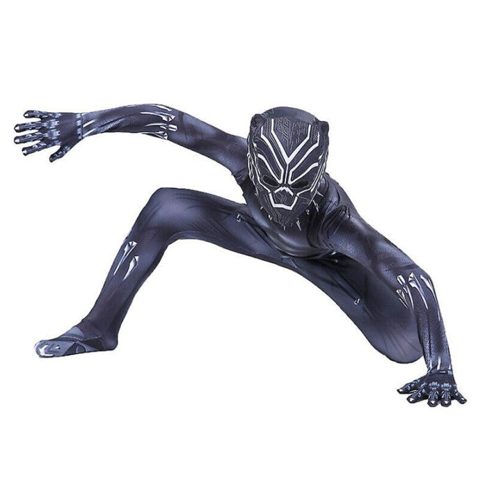 Black Panther Cosplay Suit Kids Halloween Cosplay Costume Superhero Fancy Dress Outfit Image 2