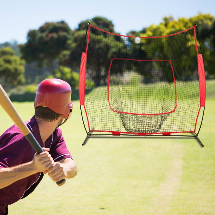 7x7ft Baseball Softball Batting Hitting Pitching Training Practice Net Durable Image 7