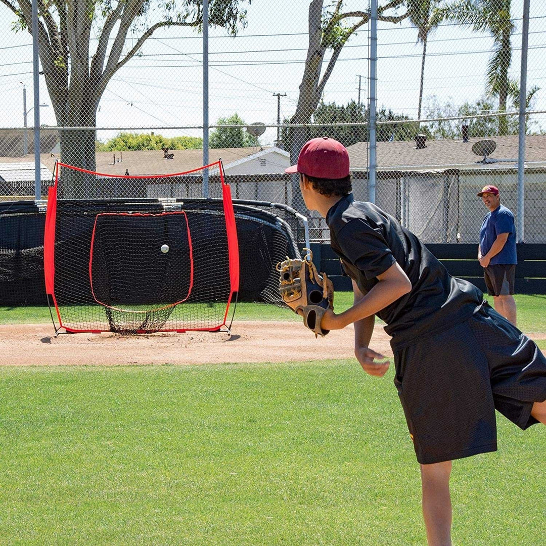 7x7ft Baseball Softball Batting Hitting Pitching Training Practice Net Durable Image 8