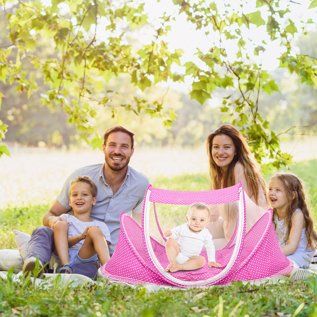 Foldable Baby Travel Bed Portable Infant Mosquito Net Tent Image 3