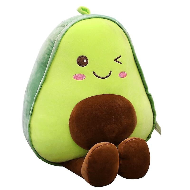 Snuggly Stuffed Avocado Fruit Soft Plush Toy Hugging Pillow Gifts Image 1