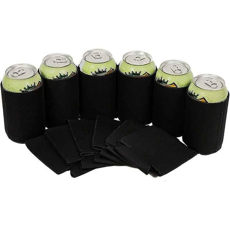 6 Pack Blank Beer Can Coolers Sleeves Neoprene Beer Can Cooler Drink Bottle Holder Sleeve Image 1