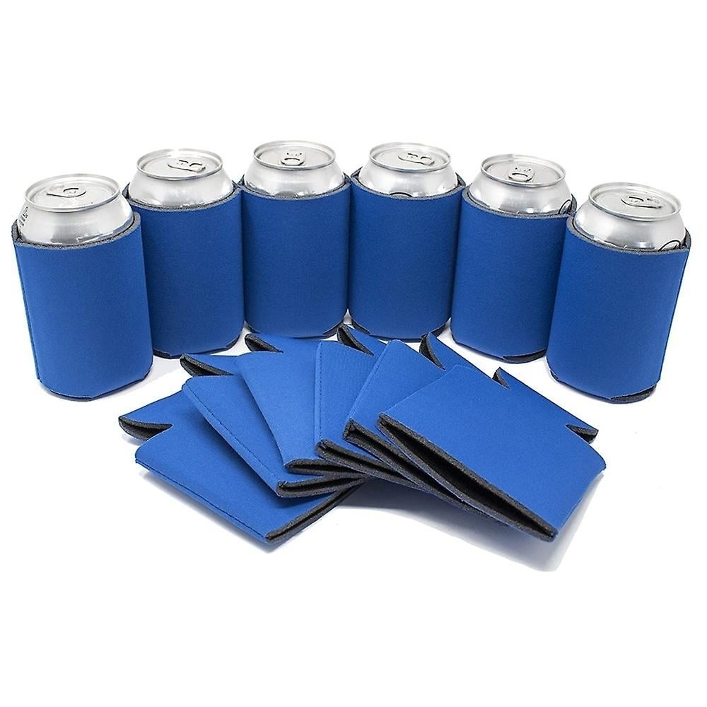 6 Pack Blank Beer Can Coolers Sleeves Neoprene Beer Can Cooler Drink Bottle Holder Sleeve Image 4