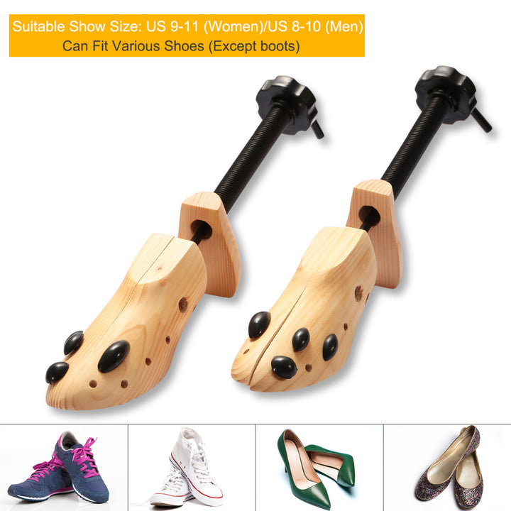 2Pcs Shoe Stretcher 2-Way Shoe Widener Expander Shoe Tree Adjustable Length Image 3