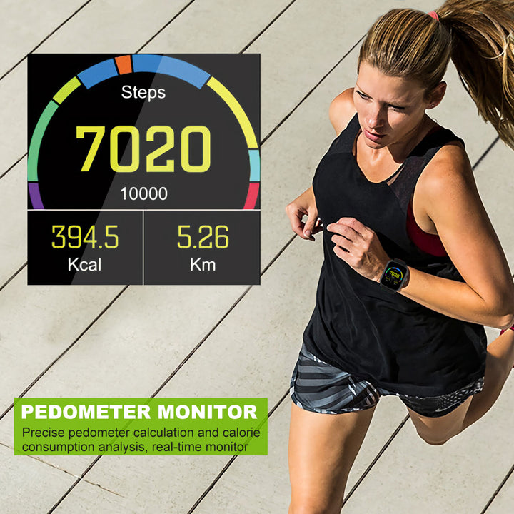Smart Watch Fitness Tracker 1.54in Color Screen IP68 Waterproof Activity Tracker Image 4