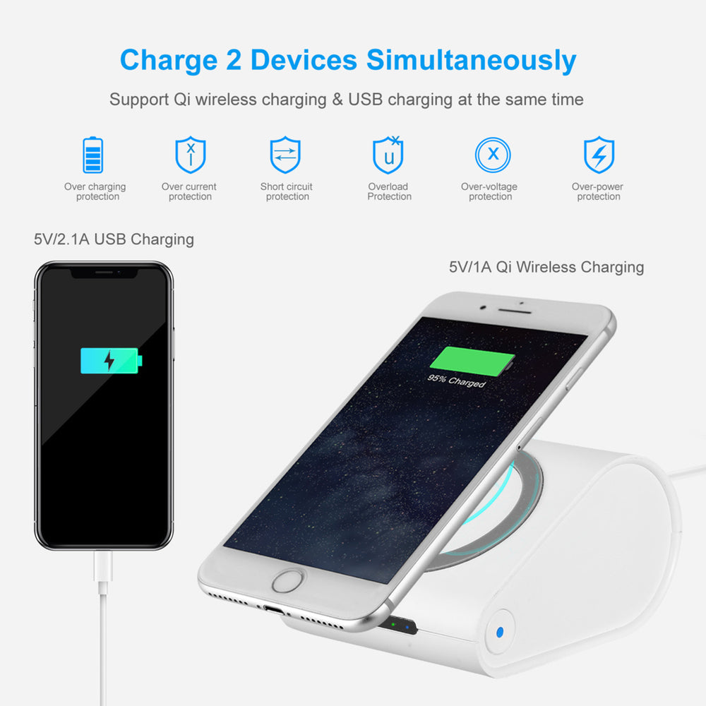 Qi Wireless Charger 10400mAh Power Bank 5W Wireless Charger Pad Image 2