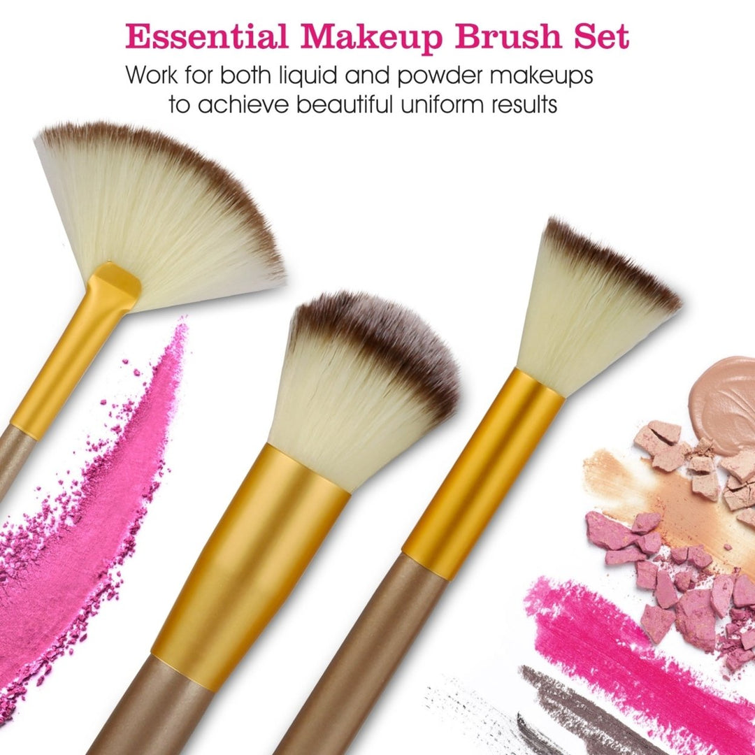 24Pcs Makeup Brushes Set Eye Shadows Face Foundation Brushes Cruelty-Free Image 4