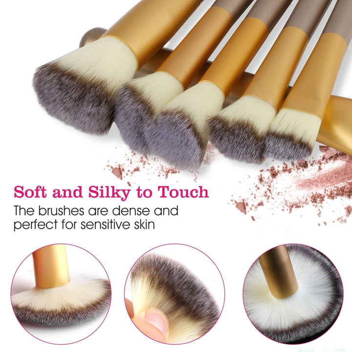 24Pcs Makeup Brushes Set Eye Shadows Face Foundation Brushes Cruelty-Free Image 4