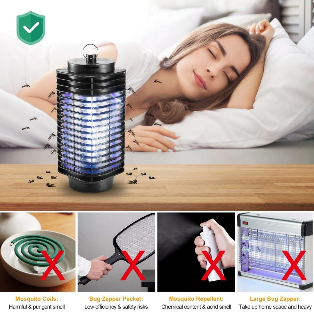 Electric Bug Zapper UV Light Flying Zapper Insect Killer Lamps Pest Mosquito Fly Trap Image 4