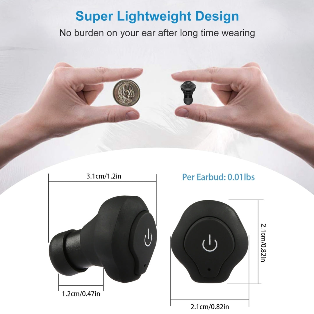 True Wireless Earbuds IP44 Waterproof Bluetooth 4.2 Stereo Headsets CSR V4.2 Image 7