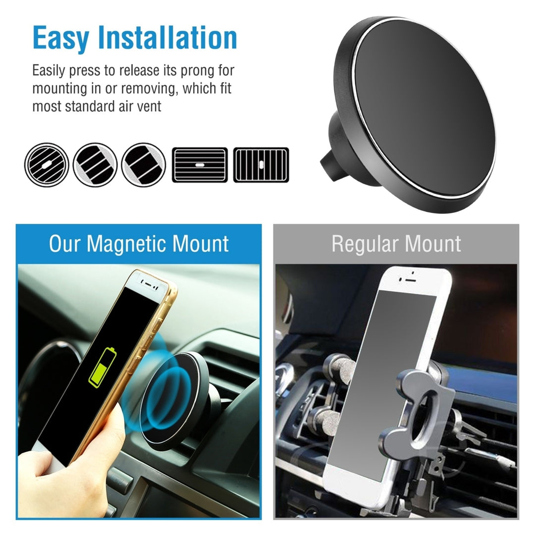 Qi Wireless Car Charger Magnetic Car Phone Charger 5W Charging Pad Air Vent Image 6