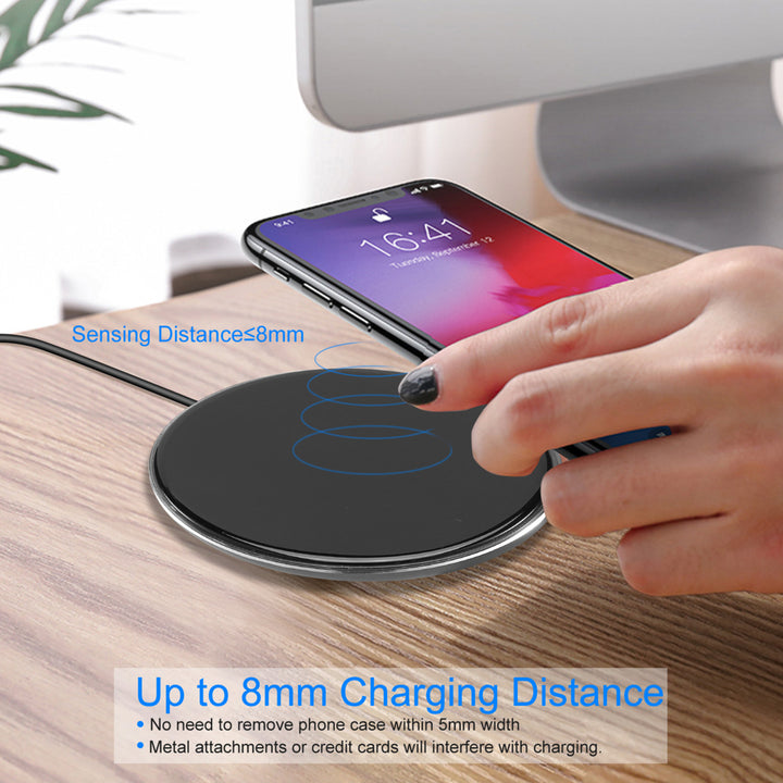 Wireless Charger Qi-Certified Ultra-Slim 5W Charging Pad for iPhone XS Image 3