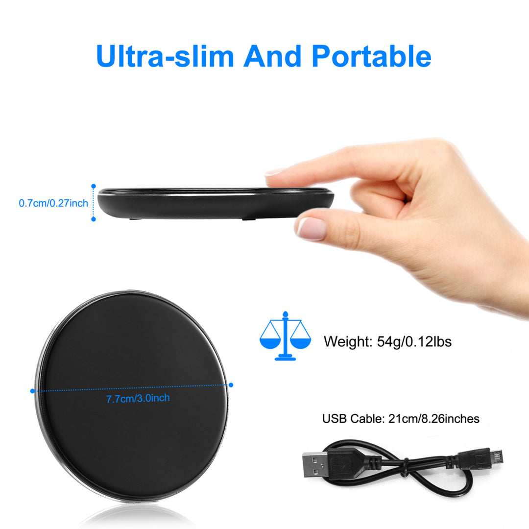 Wireless Charger Qi-Certified Ultra-Slim 5W Charging Pad for iPhone XS Image 4