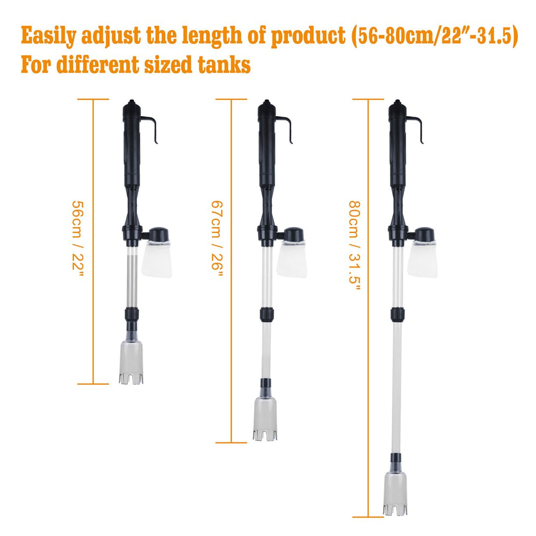 Battery-Operated Aquarium Vacuum Gravel Cleaner Image 3