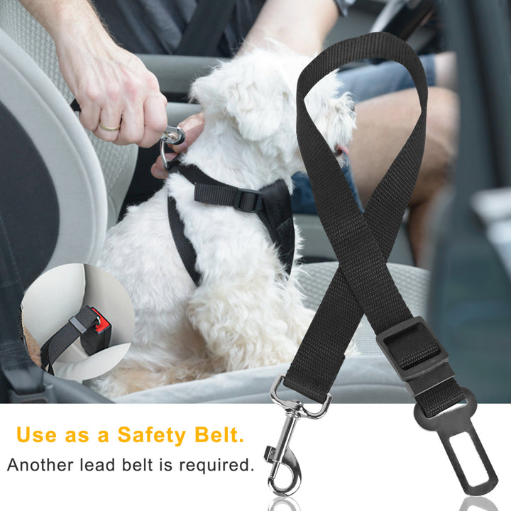 2Pcs Pet Dog Seat Belt Leash Adjustable Pet Dog Cat Safety Leads Harness Image 6