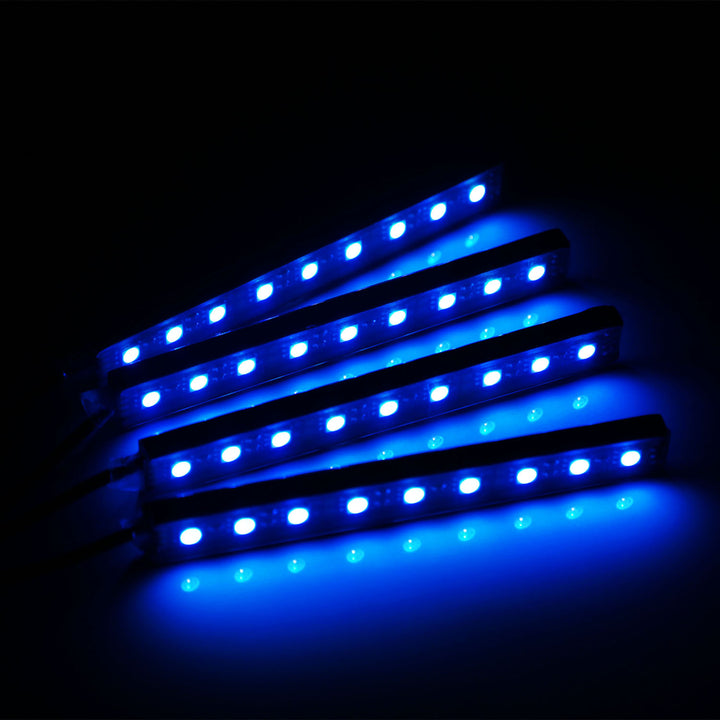 4PCS 36LEDs 12V Car Atmosphere Light Strip IP65 Colorful RGB LED Neon Lights Image 7