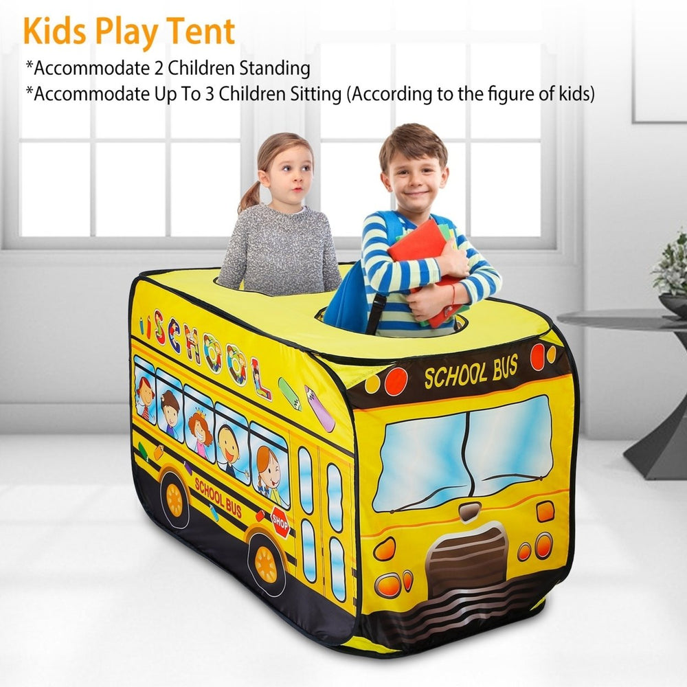 Kids Play Tent Foldable Pop Up Children Play House with Carry Bag Image 2