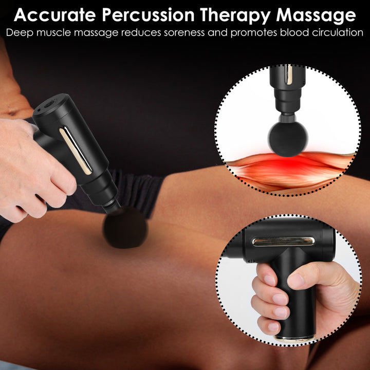 Percussion Massage Gun USB Type C Rechargeable Deep Tissue Vibration Massager Image 4